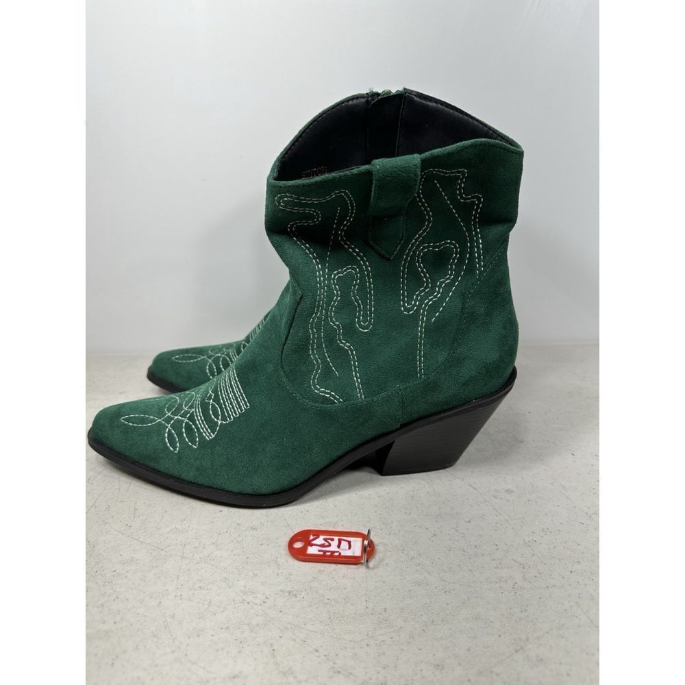 Women’s So Me Faux Suede Boot Green Size 11 New